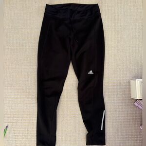 Adidas Kids Black Sweatpants with Gray Accents